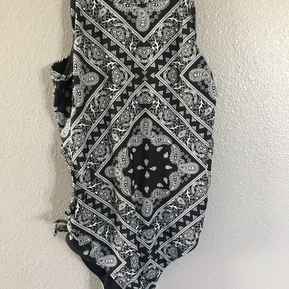 bandana print swimsuit